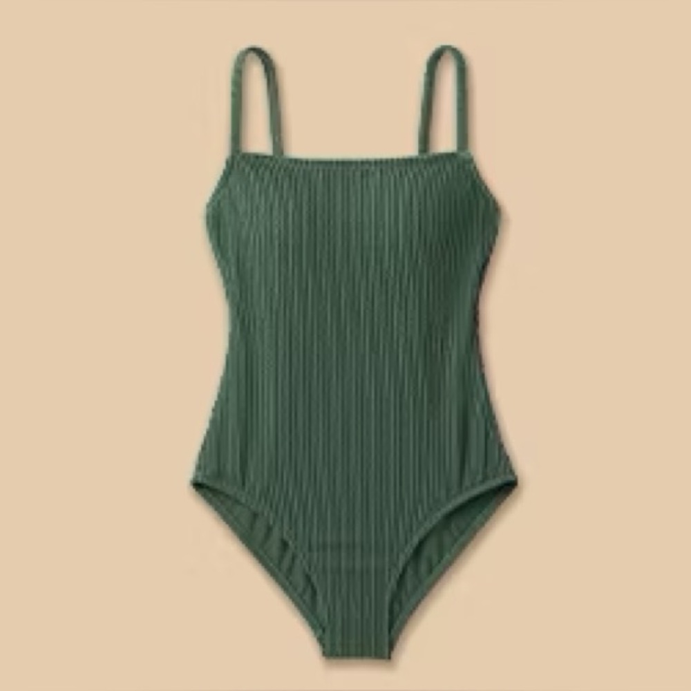 🆕 RESERVED E4L Kona Sol Women’s Pucker Textured Square Neck One Piece Swimsuit - Picture 3 of 12